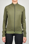 CHAQUETA SOLIDA VERDE MILITAR